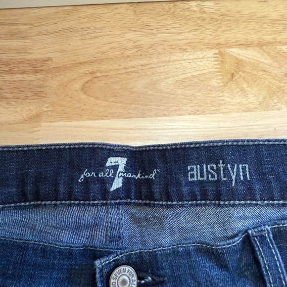 7 For All Mankind Austyn Blue Jeans - Picture 3 of 4